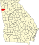 State map highlighting Polk County