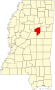 State map highlighting Choctaw County