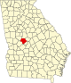 State map highlighting Crawford County