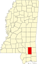 State map highlighting Perry County