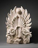 Akroterion, 350-325 BCE, marble, in the Metropolitan Museum of Art (New York City)