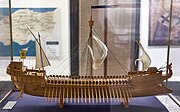 Model of a Byzantine warship (Dromon)