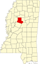 State map highlighting Carroll County