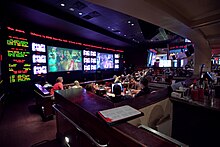 Interior of the building's former ESPN Zone entertainment restaurant