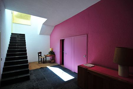 Interior of the Luis Barragán House and Studio in Mexico City, by Luis Barragan (1948)