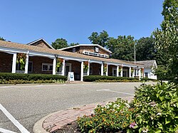 Old Westbury Village Hall, Police Station, and Post Office on August 25, 2021.