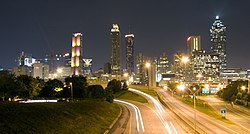 Downtown Atlanta, viewed from the east