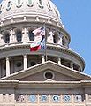 Image 3The U.S. and Texas flags at the Texas State Capitol. (from History of Texas)