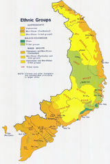 South Vietnamese ethnic map