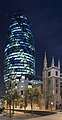 Image 530 St Mary Axe, London, widely known by the nickname "The Gherkin", and occasionally as a variant on The Swiss Re Tower, after its previous owner and principal occupier. Swiss Re is the world’s second-largest reinsurance company.