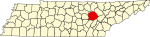 State map highlighting Cumberland County