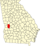 State map highlighting Marion County