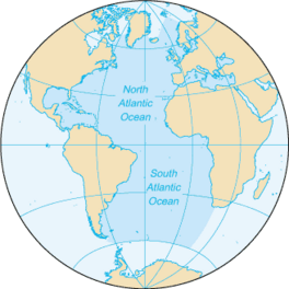 Map of the Arctic Ocean