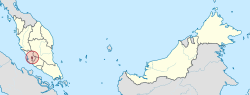 Location of Kuala Lumpur