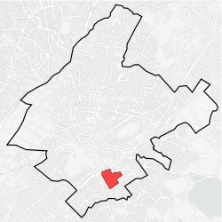 Location within Athens