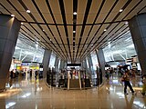 Interior view of the satellite concourse (2013)