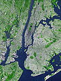 Satellittebild vun New York