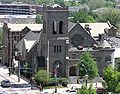 North Avenue Presbyterian Church, on the southeast corner of North Avenue and Peachtree Street