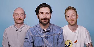 Biffy Clyro in August 2020. From left to right: Ben Johnston, Simon Neil and James Johnston