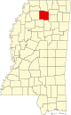 State map highlighting Lafayette County