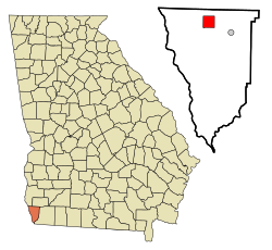 Location in Seminole County and the state of Georgia