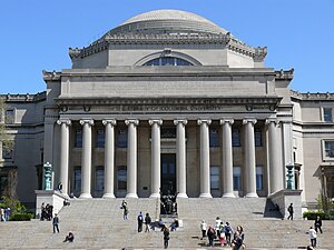 main facade of Low Memorial Library as seen from the south