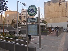 Sign at the station entrance
