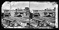 A stereogram of houses in Xiamen c. 1870