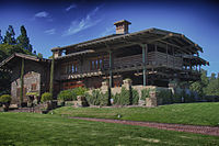 The Gamble House, an iconic American Arts and Crafts design by Greene & Greene in Pasadena, California, built between 1908 and 1909