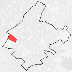 Location in municipality of Athens