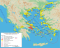 Image 23Delian League ("Athenian Empire"), immediately before the Peloponnesian War in 431 BC. (from Ancient Greece)
