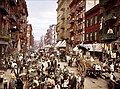 Image 15Mulberry Street, on the Lower East Side, circa 1900 (from History of New York City (1898–1945))