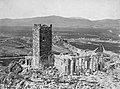 Fotografia de la torre franca de l'Acropòli en 1874