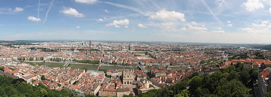 Panorama of the city of Lyon