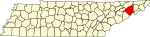 State map highlighting Greene County