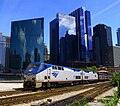 Image 7Amtrak train on the Empire Builder route departs Chicago from Union Station. (from Chicago)