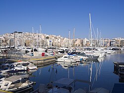 A picture of the marina within the bay