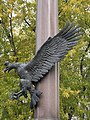 The side of the eagle sculpture from the monument.