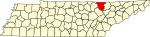 State map highlighting Scott County