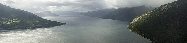 Hardangerfjord in Hordaland, Norway