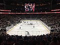 Interior during a hockey game