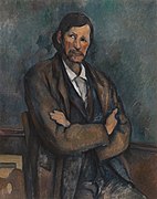 Paul Cézanne, c. 1899, Homme aux bras croisés (Man With Crossed Arms), oil on canvas, 92 × 72.7 cm