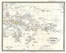 An 1855 German map showing the Anson Archipelago