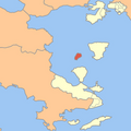 Agkistri island map