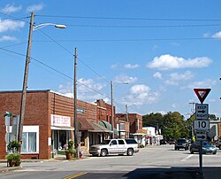 Buildings on the courthouse square