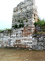 A ruined tower on the city wall