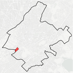 Location within Athens
