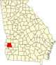 State map highlighting Randolph County