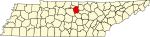 State map highlighting Smith County