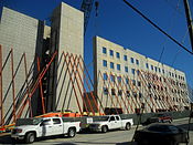 Adjacent parking structure on February 15, 2011